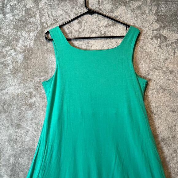 Peruvian Connection Women’s Sleeveless Scoop Neck Pima Cotton Jersey Dress Large - Picture 6 of 8